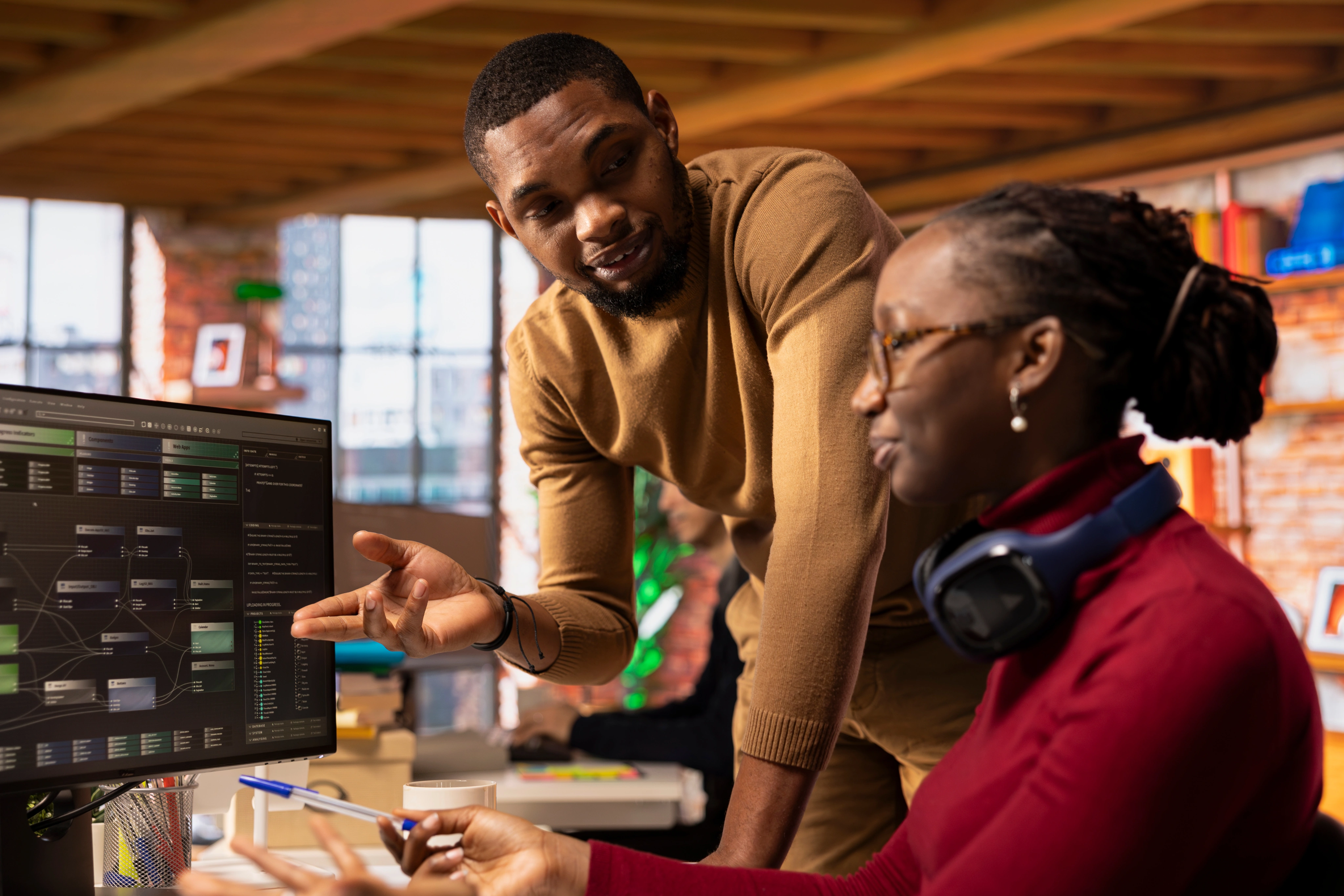 Students collaborating